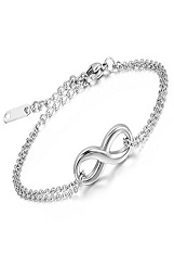 beautiful tiny love silver bracelet for babies and children